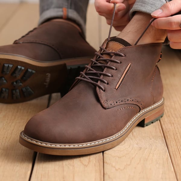 Chukka Boots Fashion and Comfort Casual Oxfords Ankle Lace Up BootCoffee