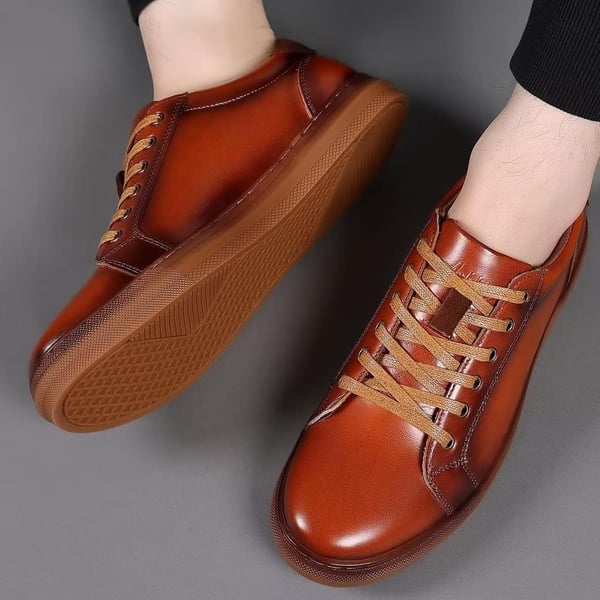 Fashion Sneakers Originals Casual Laceup Oxford Shoes for MenBrown103