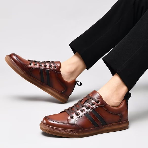 Fashion Sneakers Originals Casual Laceup Oxford Shoes for MenBrown1111