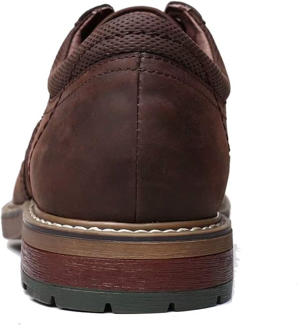 Mens Oxford Casual LaceUp Dress ShoesWingtipcoffee