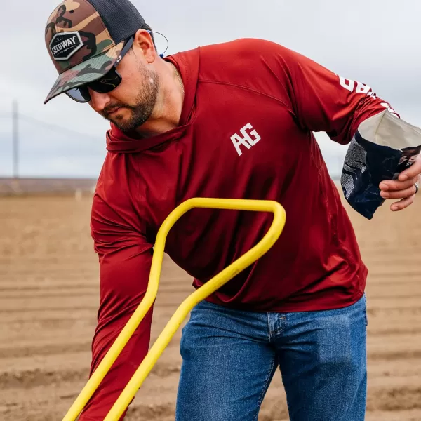 Men’s Farm Pro Breathable Performance Hoodie, Lightweight All-Season Hooded Sun Shirt with UPF50 Sun Protection
