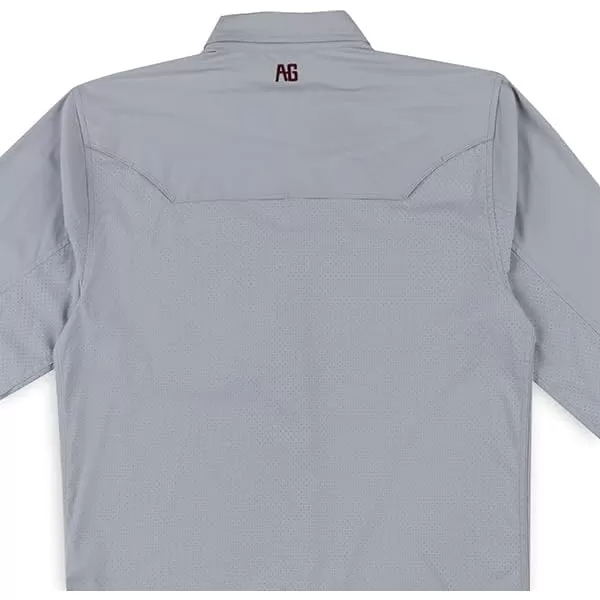 Men's Long Sleeve Stockyard Button Down Shirt, Breathable Performance Work Shirt for Farmers and Ranchers with UPF30