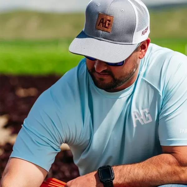 Men’s Performance Short Sleeve Shirt, Men’s Agricultural Workwear Shirt with UPF30