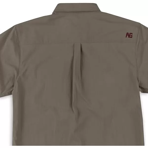 Men's Short Sleeve Harvester Button Down Shirt, Breathable Performance Work Shirt for Farmers and Ranchers with UPF30
