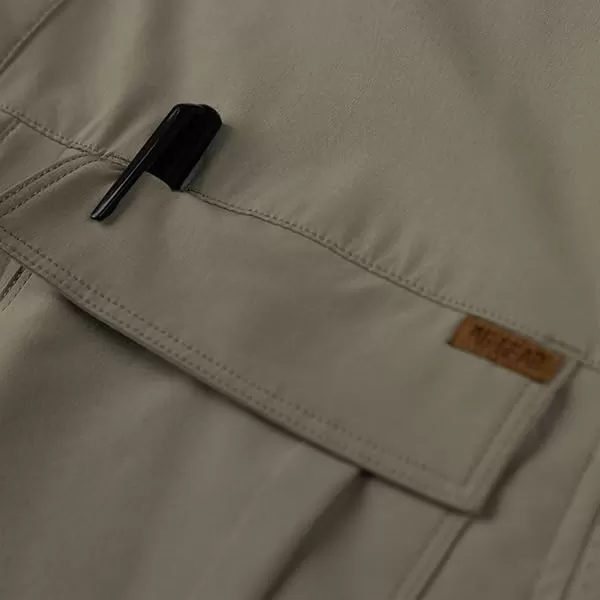 Men's Short Sleeve Hay Baler Button Down Shirt, Breathable Performance Work Shirt for Farmers and Ranchers with UPF30