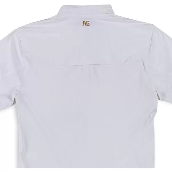 Men's Short Sleeve Stockyard Button Down Shirt, Breathable Performance Work Shirt for Farmers and Ranchers with UPF30