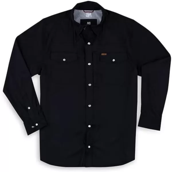 Men's Long Sleeve Stockyard Button Down Shirt, Breathable Performance Work Shirt for Farmers and Ranchers with UPF30