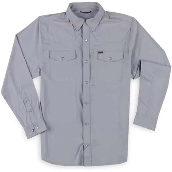Men's Long Sleeve Stockyard Button Down Shirt, Breathable Performance Work Shirt for Farmers and Ranchers with UPF30