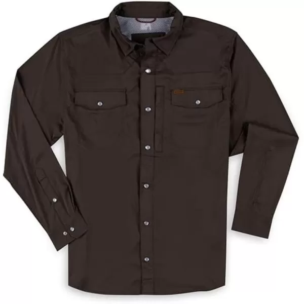 Men's Long Sleeve Stockyard Button Down Shirt, Breathable Performance Work Shirt for Farmers and Ranchers with UPF30