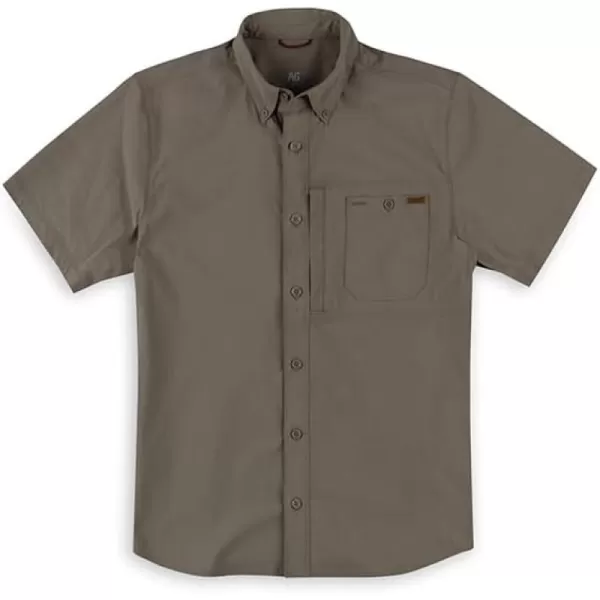 Men's Short Sleeve Harvester Button Down Shirt, Breathable Performance Work Shirt for Farmers and Ranchers with UPF30
