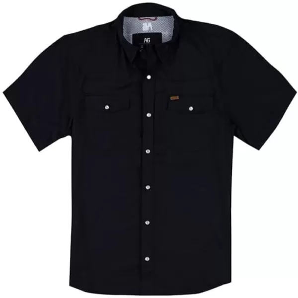 Men's Short Sleeve Stockyard Button Down Shirt, Breathable Performance Work Shirt for Farmers and Ranchers with UPF30