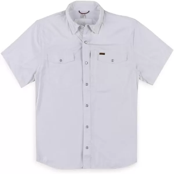 Men's Short Sleeve Stockyard Button Down Shirt, Breathable Performance Work Shirt for Farmers and Ranchers with UPF30