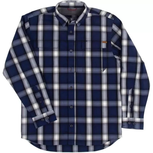 Men's Long Sleeve Hay Baler Button Down Shirt, Breathable Performance Work Shirt for Farmers and Ranchers with UPF30