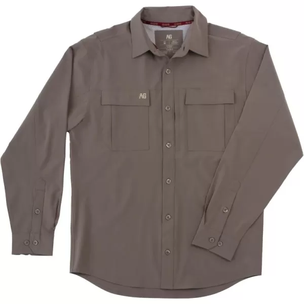 Men's Long Sleeve Hay Baler Button Down Shirt, Breathable Performance Work Shirt for Farmers and Ranchers with UPF30