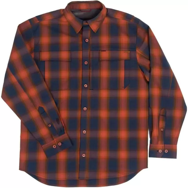 Men's Long Sleeve Hay Baler Button Down Shirt, Breathable Performance Work Shirt for Farmers and Ranchers with UPF30