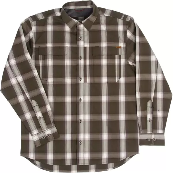 Men's Long Sleeve Hay Baler Button Down Shirt, Breathable Performance Work Shirt for Farmers and Ranchers with UPF30