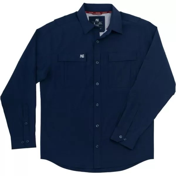 Men's Long Sleeve Hay Baler Button Down Shirt, Breathable Performance Work Shirt for Farmers and Ranchers with UPF30