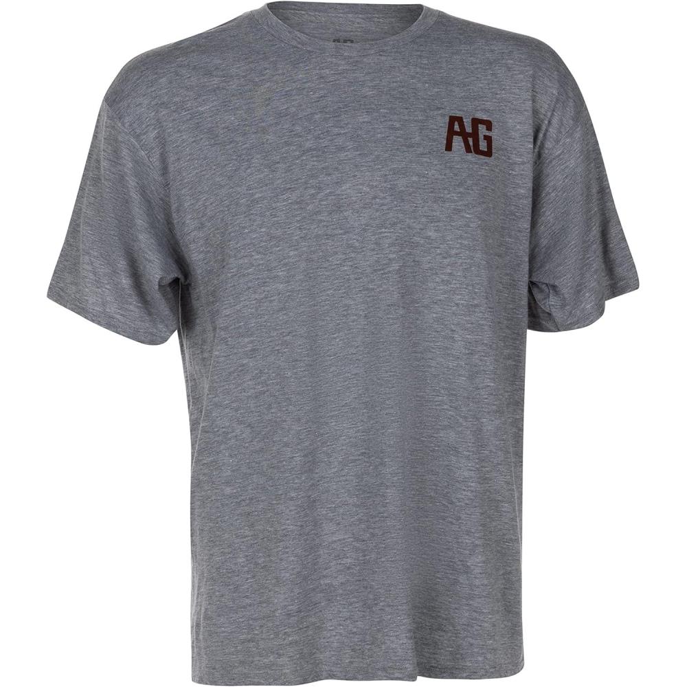 imageMens Farm Dri Short Sleeve Tee AGGEAR Graphic Heather Grey XLarge