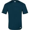 imageMens Performance Short Sleeve Shirt Mens Agricultural Workwear Breathable Shirt with UPF30 Sun Protection High Vis Yellow LargeDark Teal