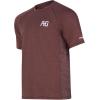 imageMens Performance Short Sleeve Shirt Mens Agricultural Workwear Breathable Shirt with UPF30 Sun Protection High Vis Yellow LargeMaroon Heather