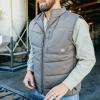 imageMens Range Vest Warmest Wind Resistant Performance Full Zip Vest Insulated with 160 GM Fill Chest Zipper PocketLight Grey