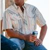 imageMens Short Sleeve Stockyard Button Down Shirt Breathable Performance Work Shirt for Farmers and Ranchers with UPF30America Plaid Navy