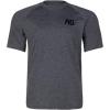 imageMens Performance Short Sleeve Shirt Mens Agricultural Workwear Breathable Shirt with UPF30 Sun Protection High Vis Yellow LargeCharcoal Heather