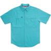imageMens Short Sleeve Hay Baler Button Down Shirt Breathable Performance Work Shirt for Farmers and Ranchers with UPF30Dusty Turqouise