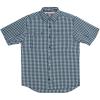 imageMens Short Sleeve Hay Baler Button Down Shirt Breathable Performance Work Shirt for Farmers and Ranchers with UPF30Ice Blue Gingham