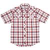 imageMens Short Sleeve Stockyard Button Down Shirt Breathable Performance Work Shirt for Farmers and Ranchers with UPF30America Plaid Navy