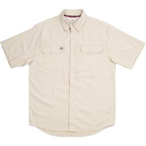imageMens Short Sleeve Stockyard Button Down Shirt Breathable Performance Work Shirt for Farmers and Ranchers with UPF30Khaki