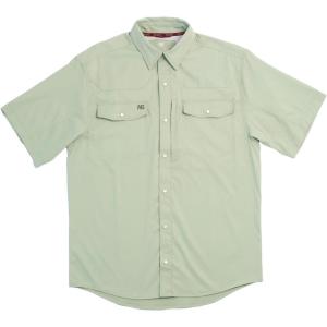 imageMens Short Sleeve Stockyard Button Down Shirt Breathable Performance Work Shirt for Farmers and Ranchers with UPF30Sage