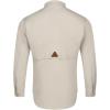 imageMens Long Sleeve Hay Baler Button Down Shirt Breathable Performance Work Shirt for Farmers and Ranchers with UPF30Khaki