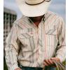 imageMens Long Sleeve Stockyard Button Down Shirt Breathable Performance Work Shirt for Farmers and Ranchers with UPF30Brick