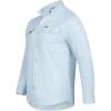 imageMens Long Sleeve Stockyard Button Down Shirt Breathable Performance Work Shirt for Farmers and Ranchers with UPF30Ice Blue