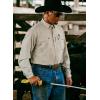 imageMens Long Sleeve Stockyard Button Down Shirt Breathable Performance Work Shirt for Farmers and Ranchers with UPF30Khaki