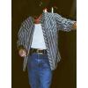 imageMens Long Sleeve Stockyard Button Down Shirt Breathable Performance Work Shirt for Farmers and Ranchers with UPF30Plaidbrick