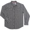 imageMens Long Sleeve Stockyard Button Down Shirt Breathable Performance Work Shirt for Farmers and Ranchers with UPF30Pin Stripedblack