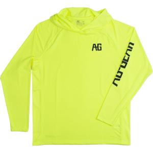 imageMens Farm Pro Breathable Performance Hoodie Lightweight AllSeason Hooded Sun Shirt with UPF50 Sun ProtectionHigh Vis Yellow