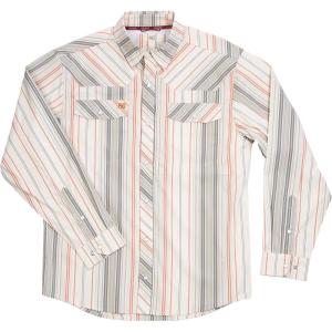 imageMens Long Sleeve Stockyard Button Down Shirt Breathable Performance Work Shirt for Farmers and Ranchers with UPF30Brick