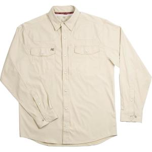 imageMens Long Sleeve Stockyard Button Down Shirt Breathable Performance Work Shirt for Farmers and Ranchers with UPF30Khaki