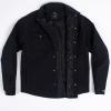imageMens Silo Jacket Wind Resistant Fabric Performance Work Jacket Snap Front Quilted Exterior Chest Snap PocketsBlack