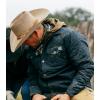 imageMens Silo Jacket Wind Resistant Fabric Performance Work Jacket Snap Front Quilted Exterior Chest Snap PocketsBlack