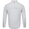imageAGGEAR Mens Long Sleeve Stockyard Pearl Snap Shirt Breathable ButtonDown Western Shirt for MenLight Grey