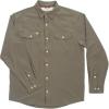imageAGGEAR Mens Long Sleeve Stockyard Pearl Snap Shirt Breathable ButtonDown Western Shirt for MenMoss