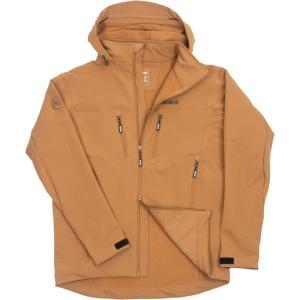 imageAGGEAR Mens F5 Jacket Twill Outside and Soft Inside Stain Wind WaterResistant FullZip Performance CoatCoyote