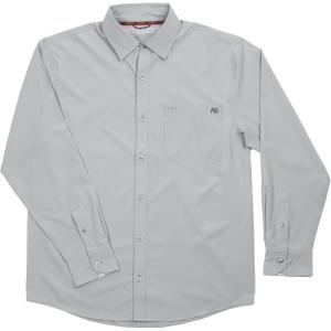 imageAGGEAR Mens Long Sleeve Classic Legend Button Down Shirt Collar Stay Feature Breathable Performance Work Shirt for Farmers and Ranchers with UPF30