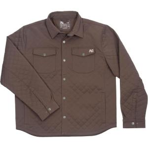 imageAGGEAR Mens Silo Jacket Wind Resistant Fabric Performance Work Jacket Snap Front Quilted Exterior Chest Snap PocketsMud