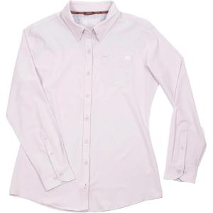 imageAGGEAR Womens Long Sleeve Classic Legend Button Down Shirt Collar Stay Feature Breathable Performance Work ShirtLavender