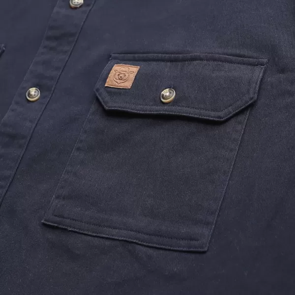 Dubinik® Denim Shirt Men Mens Denim Shirts Long Sleeve Mens Denim Button Down Shirt Cotton Regular Fit Casual Work Shirts